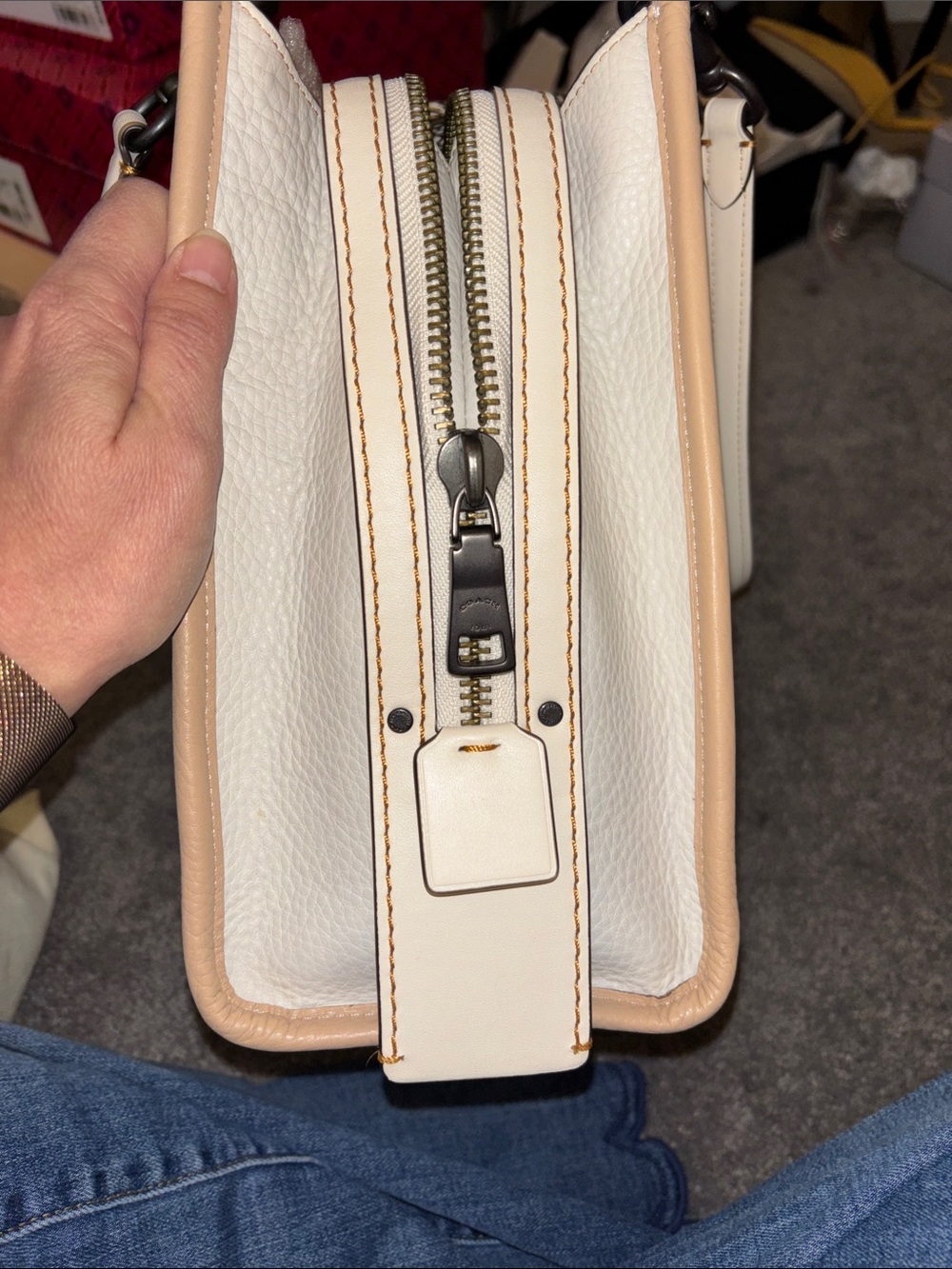 Coach Rogue with snakeskin l! - Picture 5 of 8
